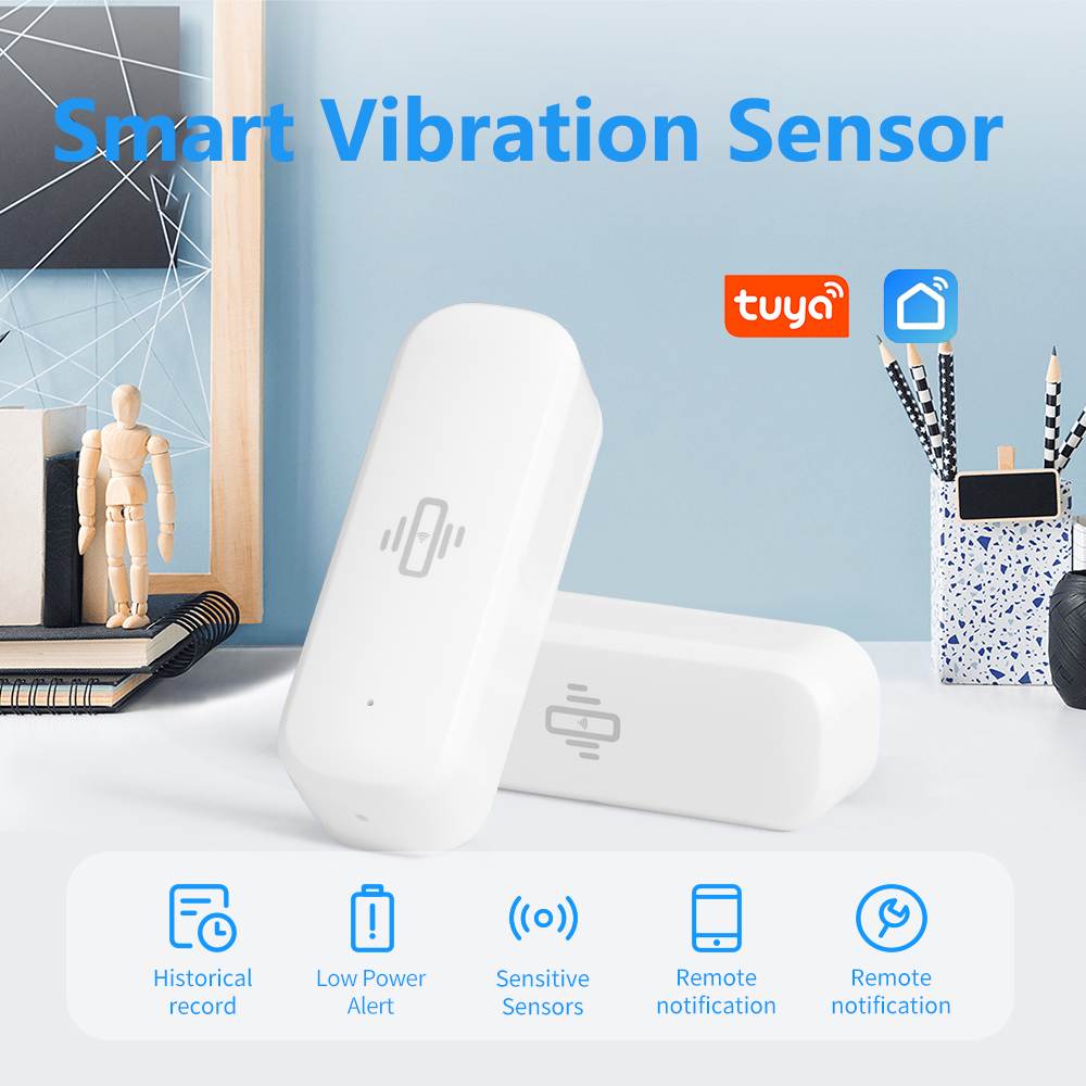 Smart Home Yale - Tuya Smart WiFi Vibration Sensor Real-time