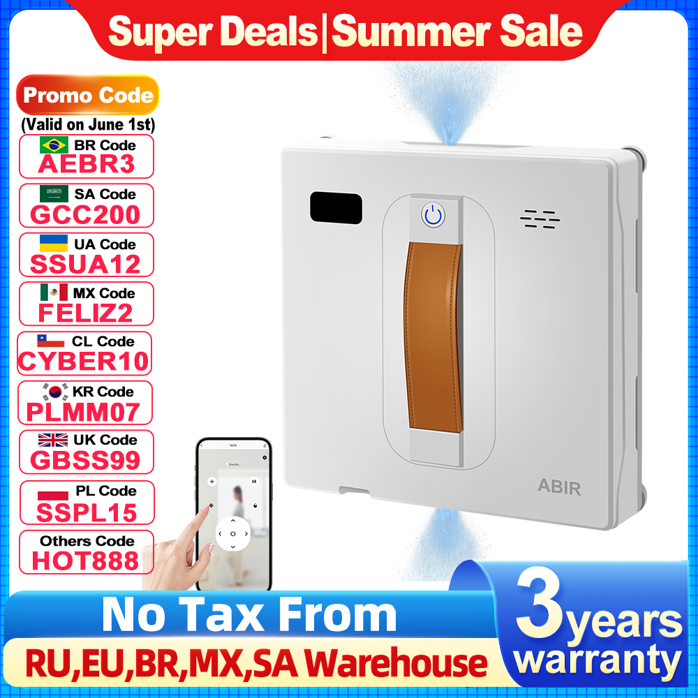 Smart Home For Windows - Window Vacuum Robot Cleaner ABIR WD8,