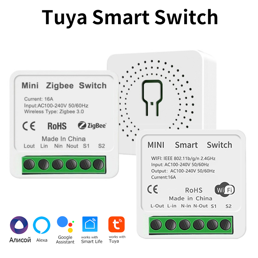 Tuya Smart Switch - Mini Tuya ZigBee WiFi Intelligent Switch