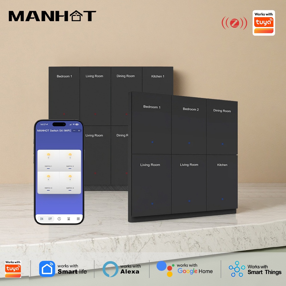 Manhot DIY Name Switch Zigbee  - Smart Home Diy 리뷰 및 가격