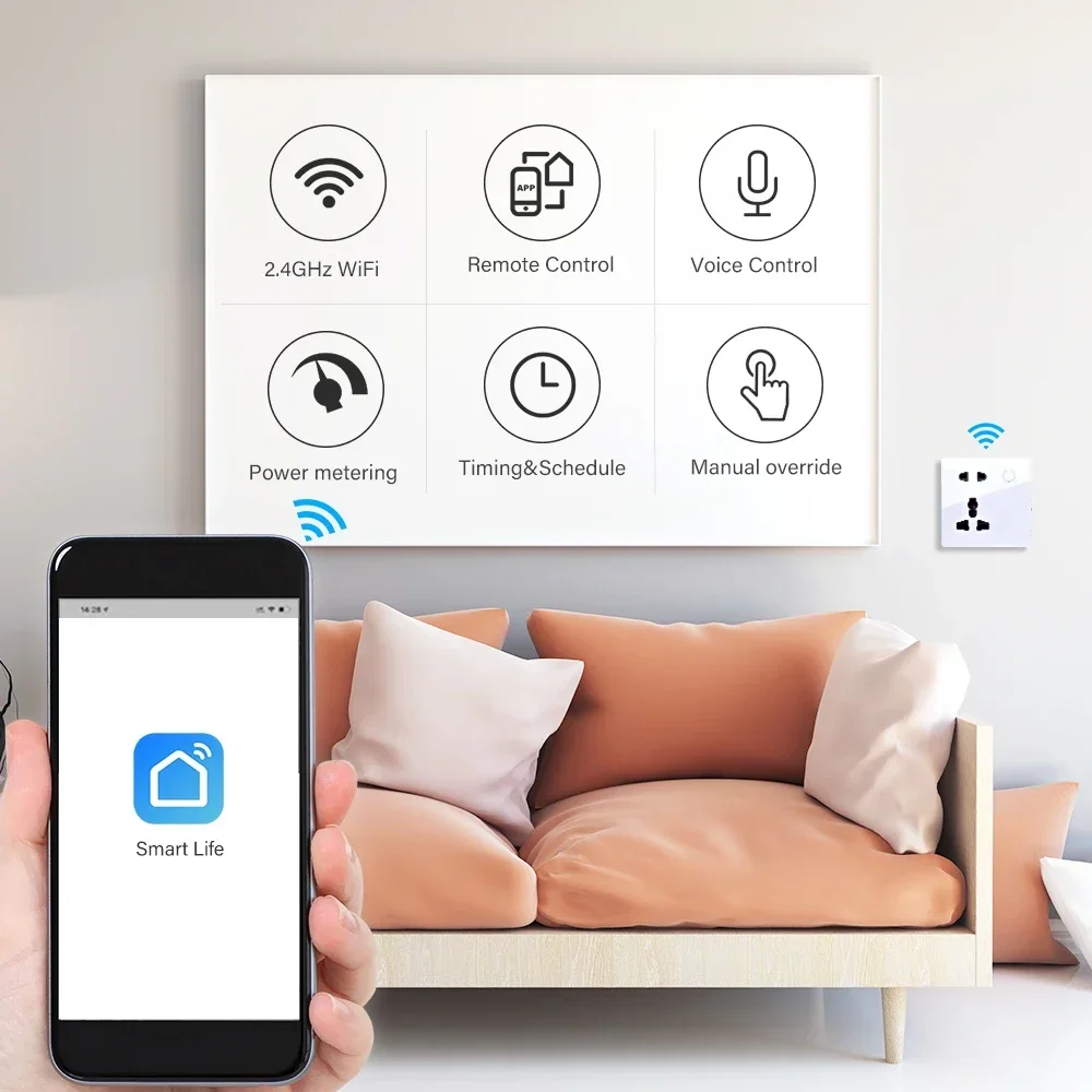 Customized Smart WiFi Wall Soc - Smart Home Yale 리뷰 및 가격