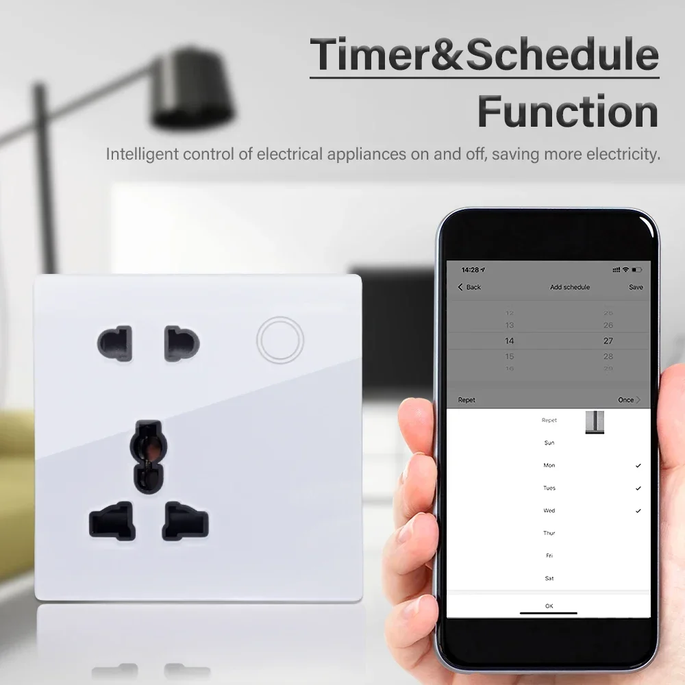 Customized Smart WiFi Wall Soc - Smart Home Yale 리뷰 및 가격