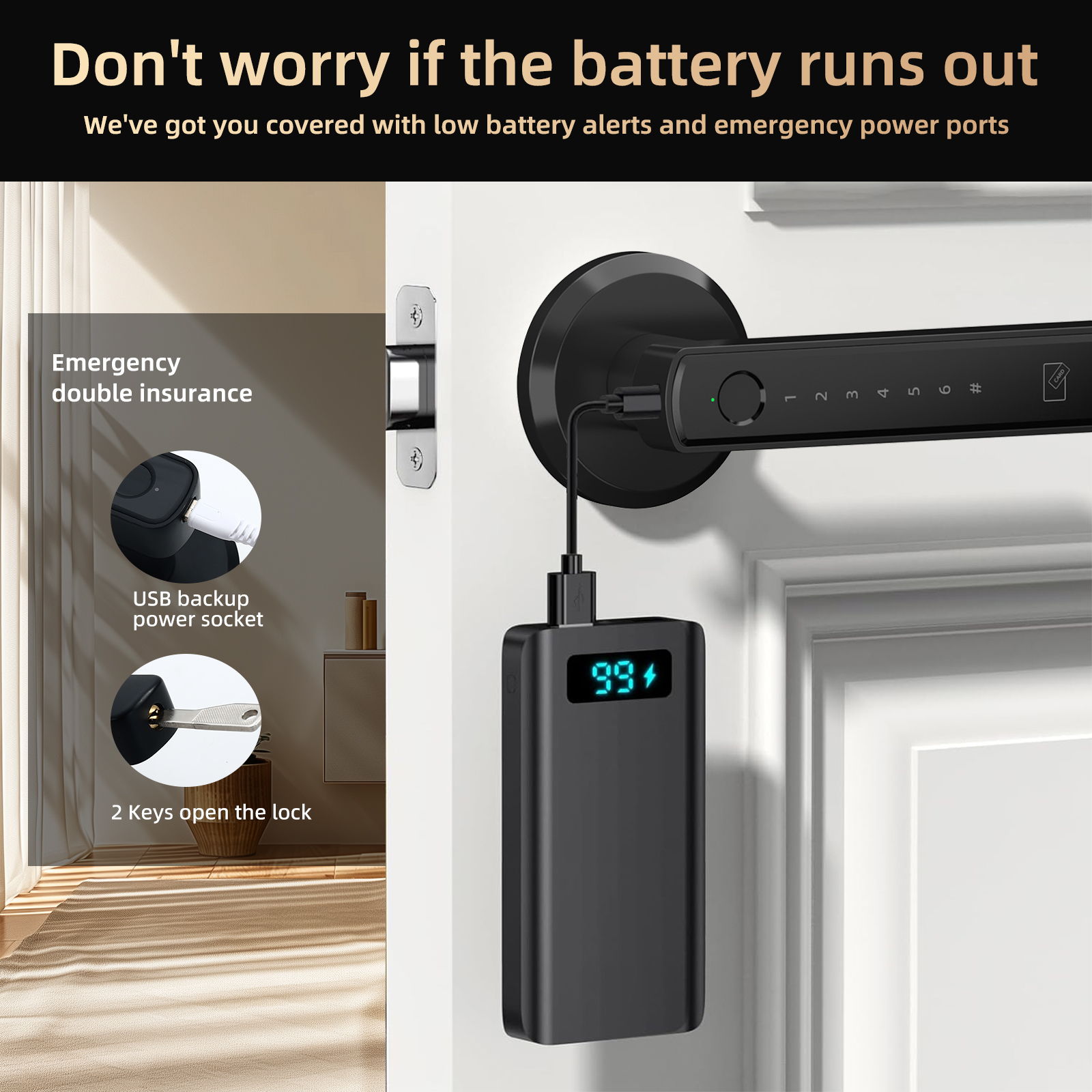 Viladepot Handle Shaped Smart  - Smart Home Lock 리뷰 및 가격