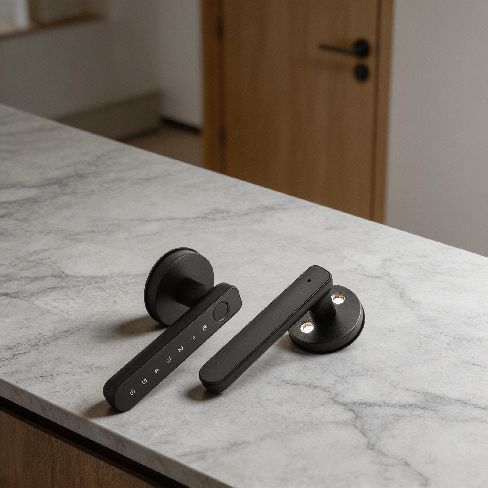 Smart Handle Lock with Fingerp - Smart Home Design 리뷰 및 가격