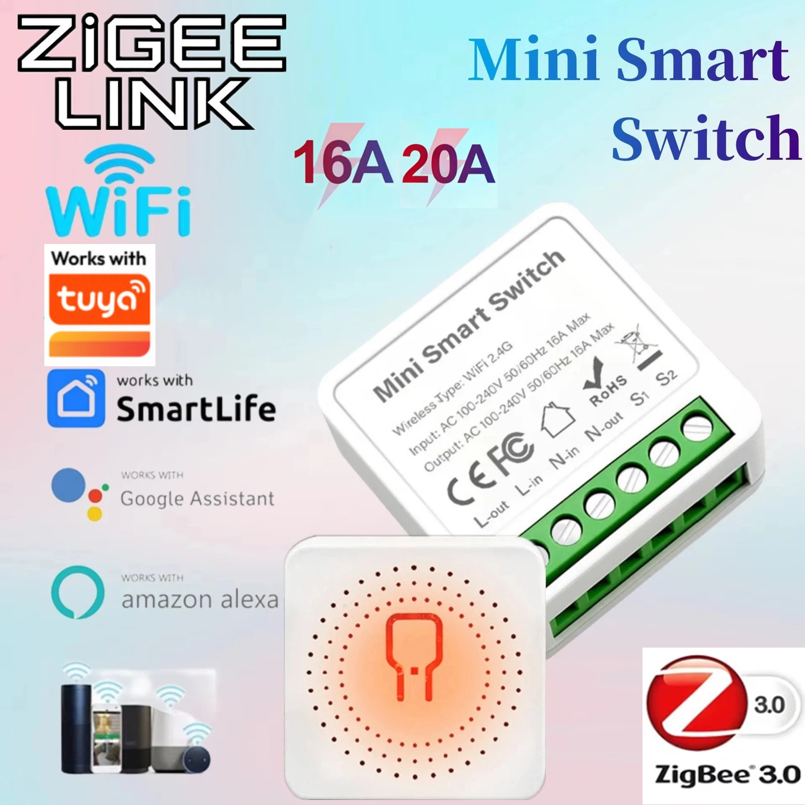 For Tuya Mini Smart WiFi Switc - Smart Home Diy 리뷰 및 가격