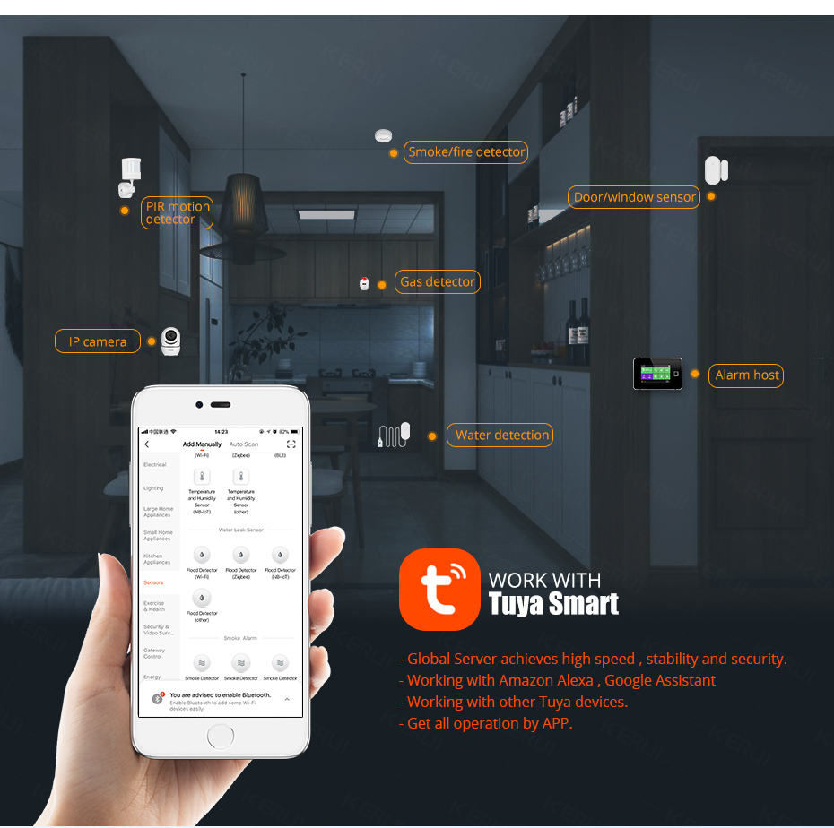 KERUI Smart  WiFi Water Sensor - Smart Home Network 리뷰 및 가격