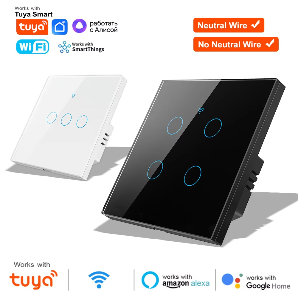 1 2 3 4 Gang WiFi RF 433mhz To - Tuya Smart Switch 리뷰 및 가격
