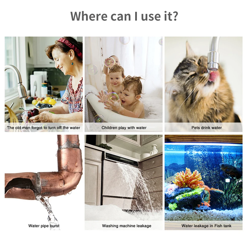 Tuya WiFi Zigbee Water Sensor  - Smart Home Network 리뷰 및 가격