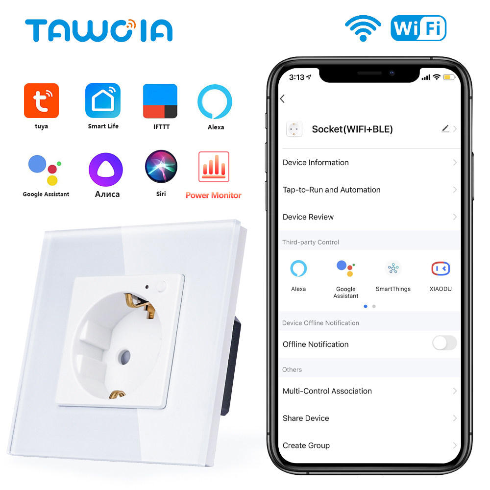 TAWOIA Wifi Wall Socket EU Sta - Smart Home For Windows 리뷰 및 가격