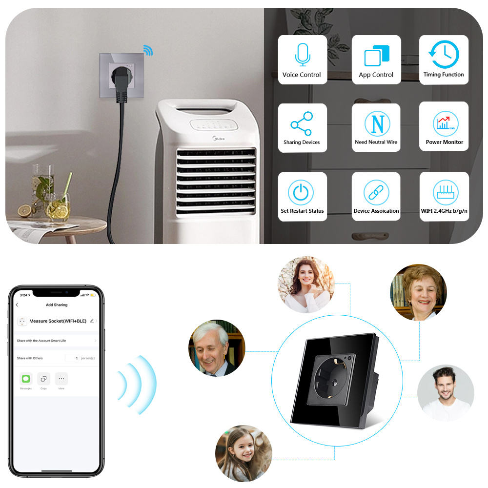 TAWOIA Wifi Wall Socket EU Sta - Smart Home For Windows 리뷰 및 가격