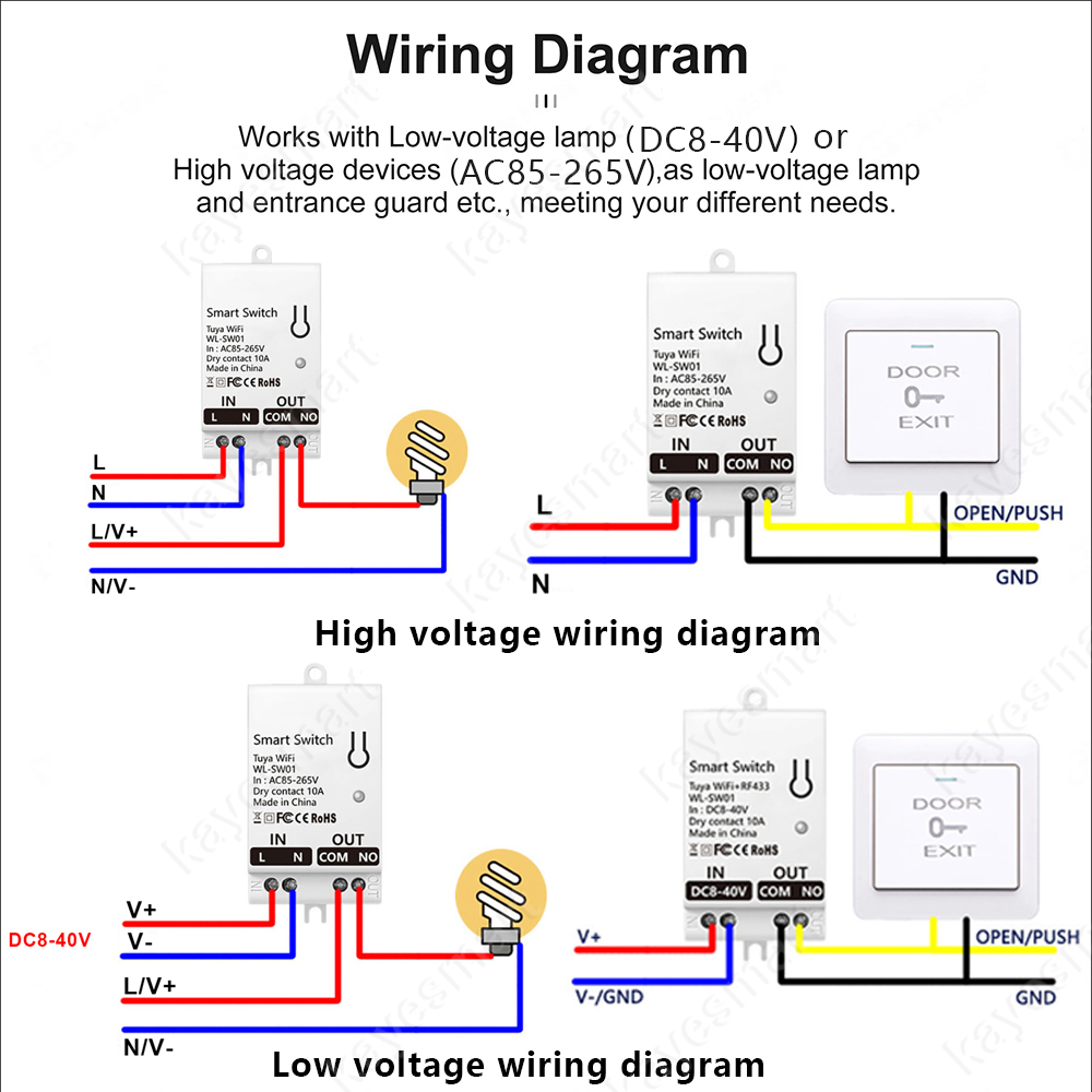 Tuya WiFi Smart Switch Module  - Smart Home Diy 리뷰 및 가격
