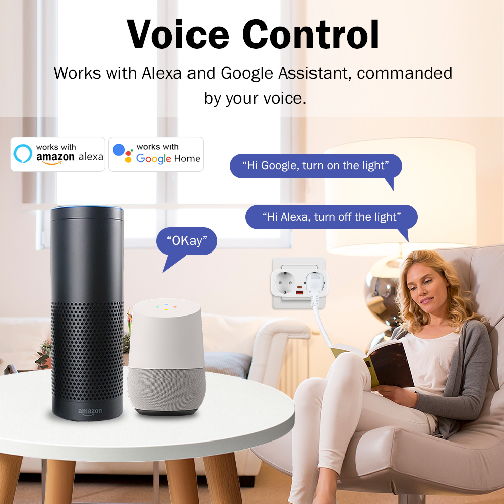 Tuya 16A WiFi Smart EU Plug PD - Smart Home Yale 리뷰 및 가격
