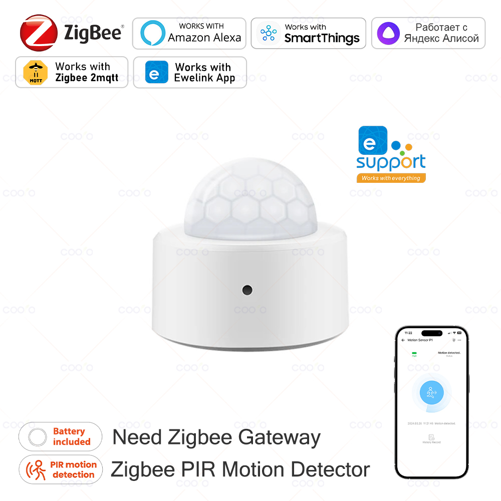 Zigbee Mini PIR Motion Sensor  - Zigbee Gateway 리뷰 및 가격