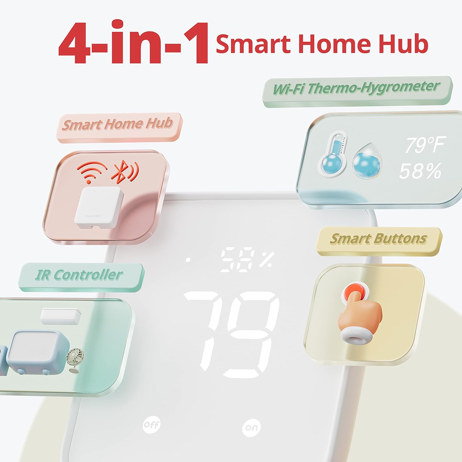WiFi Thermometer Hygrometer, I - Smart Home Hub Apple 리뷰 및 가격